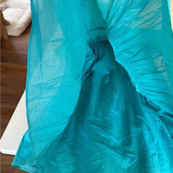 Trina Turk Make Merry Cotton Minidress Empire Waist Balloon Sleeves / medium - Picture 11 of 12